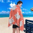 thumbnail image 5 of SKYSONIC 30"x60" Beach Towel with Travel Bag, Cute Doodle Hand Drawn Palms Hawaiian Beach Oversized Sand Free Beach Blanket Quick Dry Pool Bath Camping Towels for Travel, 5 of 7