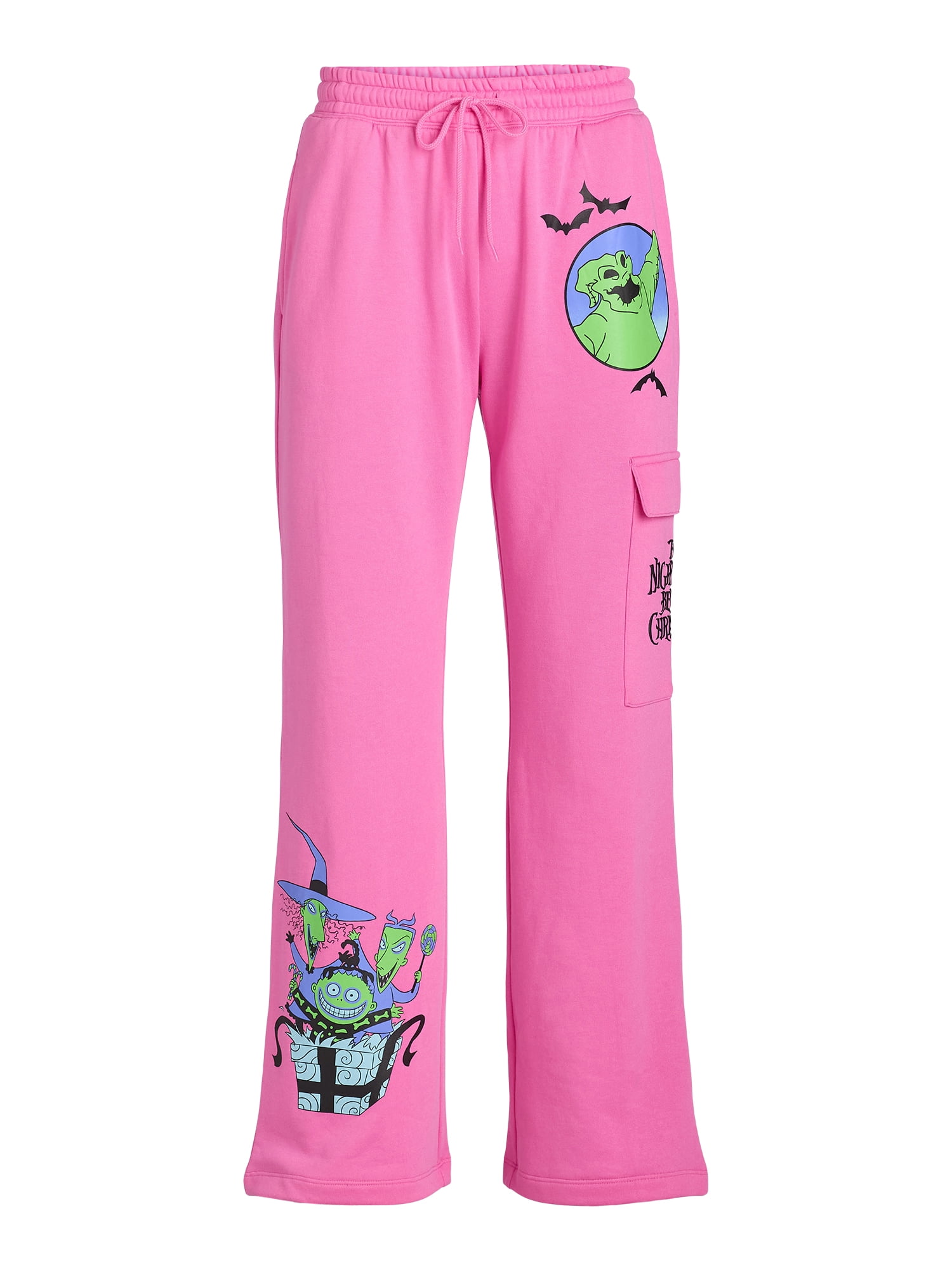 Disney Women’s Nightmare Before Christmas Glow in the Dark Graphic Sweatpants, Sizes XS-XXL