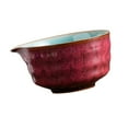 thumbnail image 3 of DOLITY Ceramic Matcha Bowl Traditional Porcelain Tea Bowl for Tea House Dining Room Red, 3 of 9