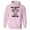 Pink, variant on Not Today Heifer Hoodie Sweatshirt Unisex Large White
