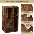 thumbnail image 5 of VECELO 3-Piece Bookcases Bookshelf Multi-Functional 12-Grid Bedroom Living Room Wooden Storage Rack, Brown, 5 of 8