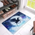 thumbnail image 3 of MKHERT Pegasus Horse Flying in Silhouette Against Full Moon Doormat Rug Home Decor Floor Mat Bath Mat 30x18 inch, 3 of 3