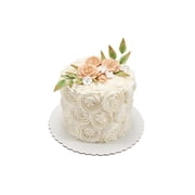 Rustic Blooms Barrel Cake