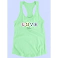 thumbnail image 3 of Love Pastel Dots Colors Racerback Tank Women -Image by Shutterstock, Female XX-Large, 3 of 4