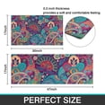 thumbnail image 7 of Purple Pioneer Flower and Paisley Pattern Kitchen Rugs Sets Of 2,Anti Fatigue Kitchen Mat Rugs Non Slip Washable,Decorative Kitchen Floor Mats for Kitchen,Sink,Laundry,17"x30"+17"x47", 7 of 7