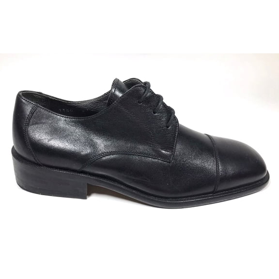 Mondo's Men's Cap Toe Dress Shoes 1150, Black - Size 7