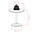 thumbnail image 5 of Winsome Wood Spectrum 29" Round Dining Table, Black & Chrome, 5 of 5