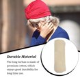 thumbnail image 4 of thinsony Turban Nœud Style Simple Hijab Bonnet Extensible Respirant Bonnet de Perte Accessoires pour Femmes Beige, 4 of 6