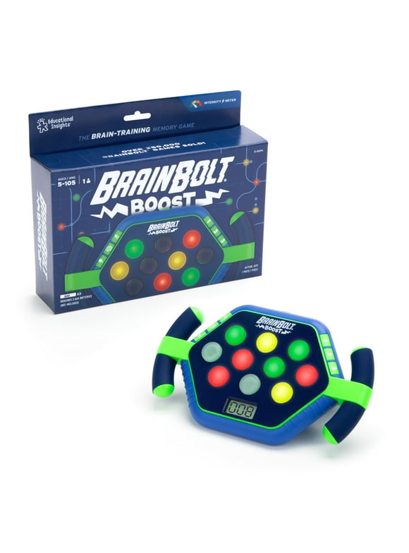 Educational Insights Brainbolt Boost - Electronic Memory Games and Brain Teasers for Kids and Adults Ages 5 to 105
