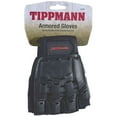 thumbnail image 5 of Tippmann Armored Half Finger Paintball Airsoft Gloves with Flexible Armor, Black, 5 of 5