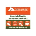 thumbnail image 4 of Ozark Trail Women's Merino Wool Blend No Show Tab Hiking Socks, 1 Pack, 4 of 5
