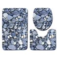 thumbnail image 1 of Inteprter 3 unids/set juego de alfombras de baño alfombrilla de baño antideslizante Pedestal cubierta de asiento de inodoro de baño Juegos de accesorios de baño tres, 1 of 5