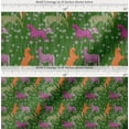 thumbnail image 2 of Soimoi Cotton Poplin Fabric Floral & Horse Animal Printed Fabric 1 Yard 56 Inch Wide, 2 of 7