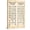 Frame-style, variant on Japanese Alphabet Hiragana Katakana Chart Vintage Learning Poster Wall Art