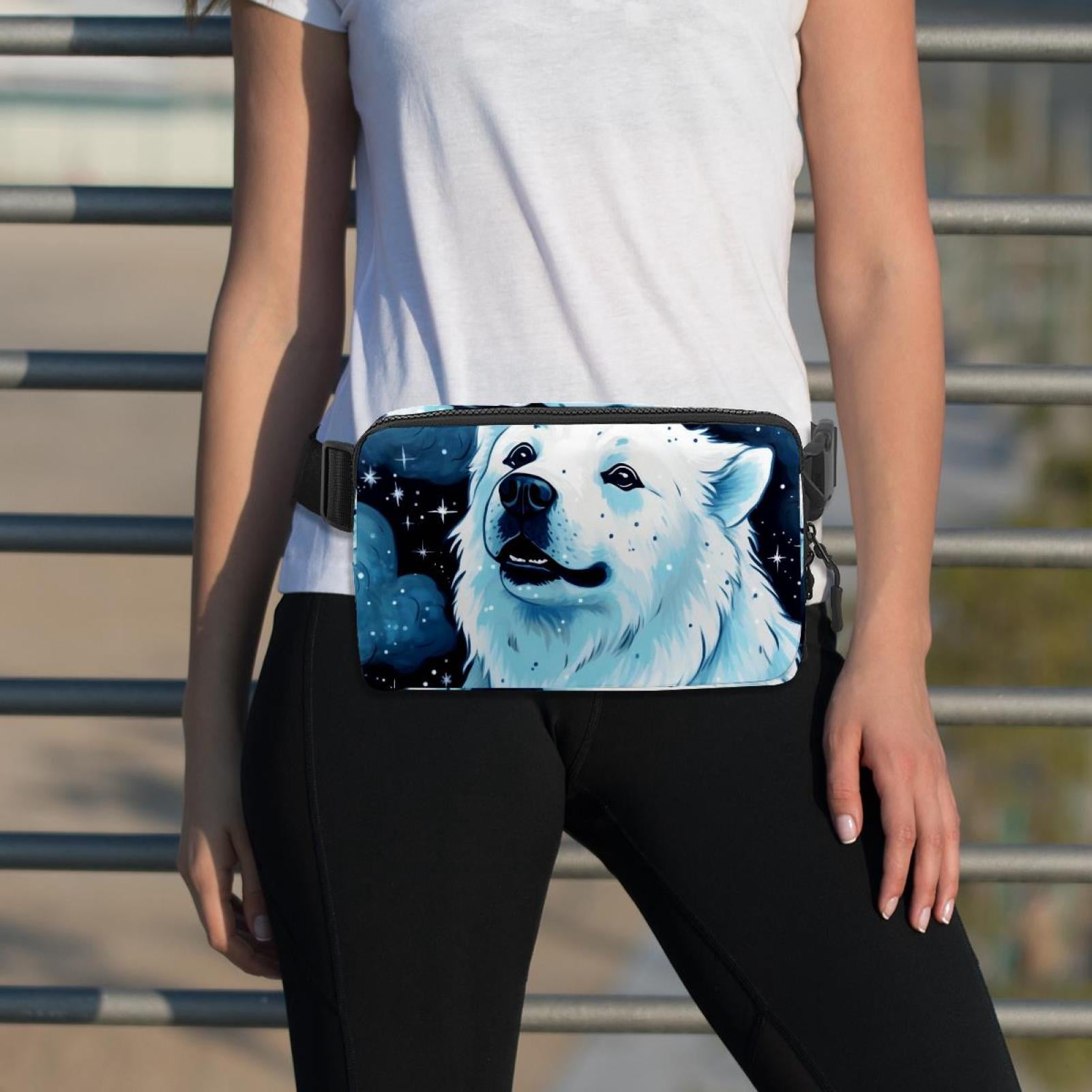 Starry sky polar bear Lightweight, Adjustable Fanny Pack with Extension Strap - Unisex Crossbody Bag & Waist Bag