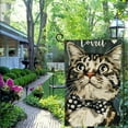 thumbnail image 4 of PHYHOO  Live Love Meow Cats Garden Flag Double Sided Outside, Burlap Pet Farmhouse Yard Outdoor Decoration White, 4 of 6