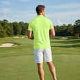 thumbnail image 4 of Men's Polo Shirts Buttons Casual Work T Shirts Quick Dry Short Sleeve Golf Shirt Outdoor Performance, XL, 4 of 8