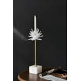 thumbnail image 5 of A&B Home Selenite Stone Flower Taper Candleholder 5.1" x 5.1" x 14.2", 5 of 6