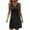 Black, variant on Summer Dresses for Women 2025, Women's Casual Solid Color V-Neck Pullover Short Sleeved(Black,S)