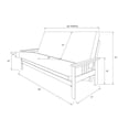 thumbnail image 5 of Maykoosh Earthy Elements Futon Frame/Queen/Espresso Finish/Suede Chocolate Mattress, 5 of 5