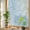 Blue, variant on Texas Star Brown Privacy Window Film, Decorative Stained Glass Window Film, Country Star Rustic Vintage Wooden Resuable Rainbow Static Cling for Home Bathroom Living Room Glass Door 35.4"x78.7"