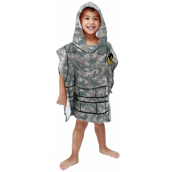 Ultimate Kid's Adventure Hooded Towel - Super Soft, Absorbent Cotton for Bath, Pool, Beach - 22 x 22 Inches