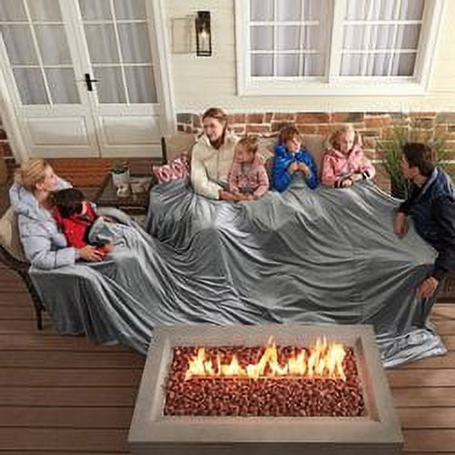 Brookstone Huge Extra-Large Super Soft Throw Blanket, Blue