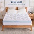 thumbnail image 3 of 3/4-inch Dual-Sided Sleep Gel Memory Foam Mattress with Removable Cover Cooling Mattress, Soft, Pain Relieving, Breathable, 3 of 8