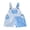 Blue, variant on Toddler Baby Boy Girl Patchwork Overalls Shorts Kids Contrast Color Sleeveless Romper Jumpsuit with Adjustble Shoulder Strap Pockets 90s Clothes