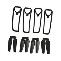 Almencla Foldable Propellers Spare Parts, High Strength Portable Quadcopter Part, Drone Accessory with Propeller Guards for E88Pro E88 1 set