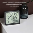 thumbnail image 6 of Hygrometer under $5! Yannianjz Digital Indoor Thermometer Hygrometer, Temperature Humidity Monitor with LCD Display, Room Thermometer for Home Office, Tabletop Hygrometer with High Low Records, 6 of 7