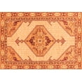 thumbnail image 1 of Ahgly Company Indoor Rectangle Abstract Orange Modern Area Rugs, 2' x 3', 1 of 4