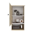 thumbnail image 3 of We Have Furniture Medicine Cabinet Porto, Two Internal Shelves, Light Oak / White Finish, 3 of 6