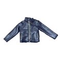 thumbnail image 4 of MERIGLARE 1/6 PU Leather Jacket, Miniature Costume, Stylish Retro Fancy Dress for 12'' Male Dolls, Figure, Accessories Costume blue, 4 of 8