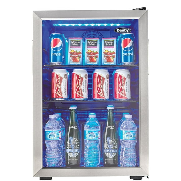 Danby DBC026A1BSSDB 2.6 cu. ft. Free-Standing Beverage Center in Stainless Steel