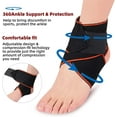 thumbnail image 4 of Ankle Brace, Ankle Compression Sleeve with Adjustable Strap Ankle Support for Sprained Ankle, Achilles Tendon, Plantar Fasciitis & Sports (blue), 4 of 7