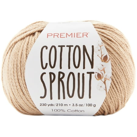 UPC: 0847652095998 | Premier Yarns Cotton Sprout Yarn-Beige