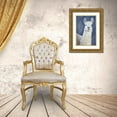 thumbnail image 3 of Kimberly, Allen 11x14 Gold Ornate Wood Framed with Double Matting Museum Art Print Titled - Llama on Navy, 3 of 4