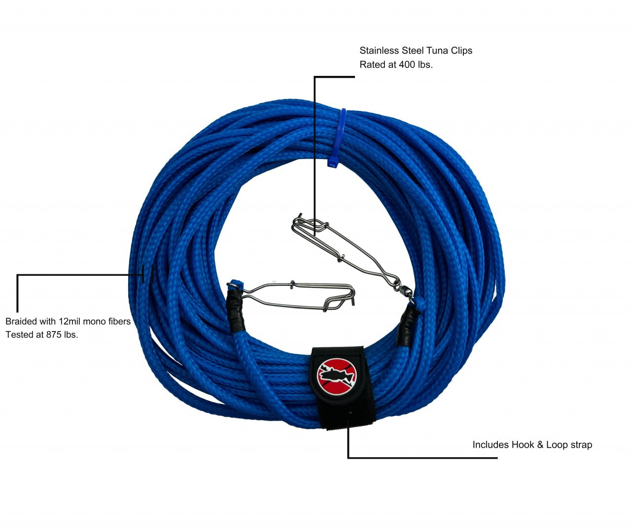 Diamond Braid Polypropylene Float Line 1/4" for Spearfishing and Water Sports by Spearfishing World