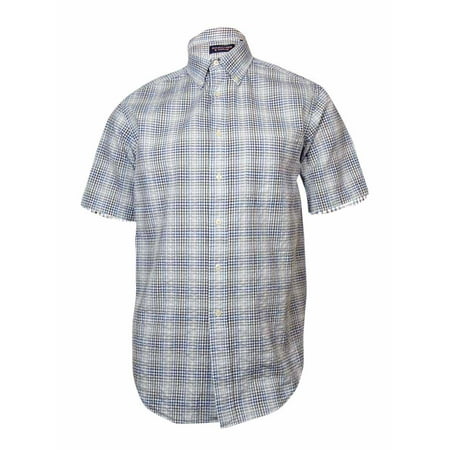 Roundtree & Yorke Men's Gingham Cotton Shirt - Walmart.com