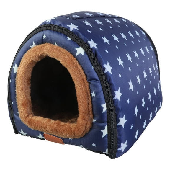 Foldable Pet Tent Soft Bed for Small Dogs & Hideaway Condo Bed Cartoon Cave Dog House Anti-scratching