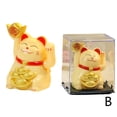 thumbnail image 1 of Solar Energy Welcome Lucky Cat Figurine Shaking Hand Hot Statue J9 Fortune, 1 of 9