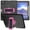 E-Black+Rose, variant on Cover Case for iPad Pro 12.9" 2022/2021/2020/2018, Kids Friendly Heavy Duty Shockproof Hybrid Rugged Cover with Built-in Kickstand Shoulder Strap for iPad Pro 12.9" 2022/2021/2020/2018, B-Blue+Green