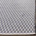 thumbnail image 2 of Safavieh Montauk Collection MTK339B Handmade Flatweave Cotton Runner, 2'3" x 10' , Ivory / Navy, 2 of 3
