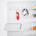 thumbnail image 3 of 72Pcs Pegboard Hooks J Shape Pegboard Hook Peg Board Tool Organizer Accessories, White, 3 of 3