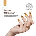 thumbnail image 2 of Set de esmaltes de uñas en gel Beetles Amber Attraction con gel floreciente, 2 of 7