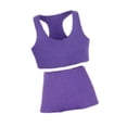 thumbnail image 3 of Conjunto de chaleco deportivo y pantalones cortos a escala 1/12 para figuras de acción, estilo informal y elegante, accesorios de disfraz para hacer Púrpura claro, 3 of 8