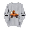 thumbnail image 5 of Uootdi Halloween Sweatshirts for Women Crew Neck Halloween Theme Graphic Womens Sweatshirt Relaxed Fit Holiday Party Womens Tops Gift, 5 of 8