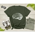 thumbnail image 6 of Human Brain Hand Drawn Cerebral Cortex Brainpower Men Women T-Shirt Brain Lover Doctor Gift T Shirt for Men Women Kids Boys Girls Tshirt, 6 of 8