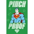 thumbnail image 2 of Junior's Superman St. Patrick's Day Pinch Proof Man of Steel  Graphic Tee Kelly Green Medium, 2 of 3